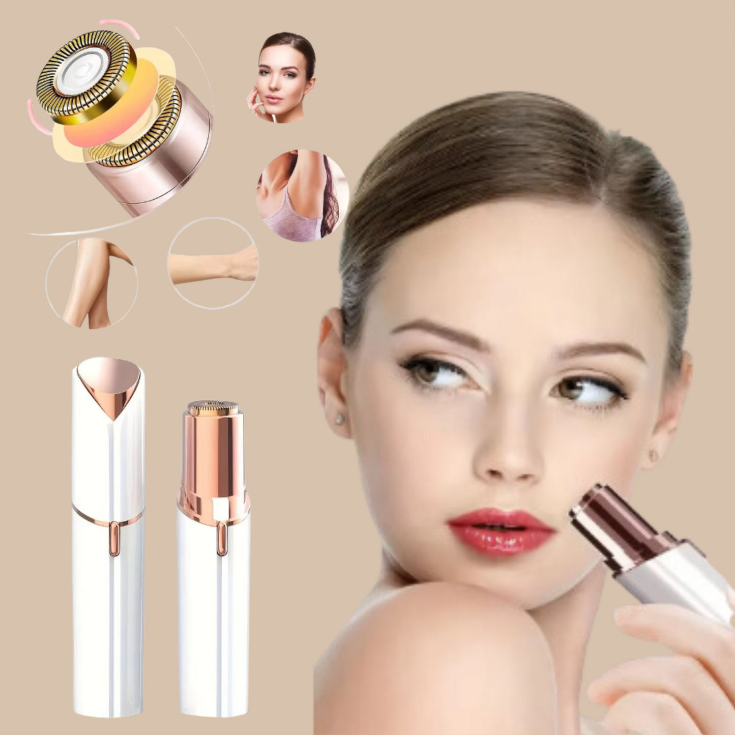GlowShave - Mini-Rasierer-Epilierer